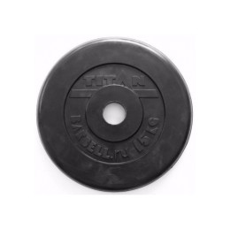 Диск обрезиненный 15 кг, диаметр 51 мм, TITAN