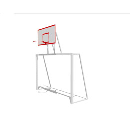 Ворота (2шт) с баскетбольным щитом (фанера 120*90см)