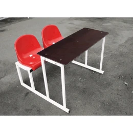 Стол для судьи на 2 места (пластиковое сидение и стол)