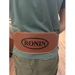Пояс атлетический Е125 15см, кожа, Ronin